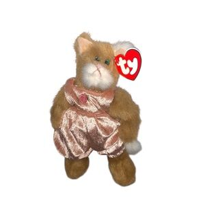 1993 TY ATTIC TREASURES POUNCER JOINTED CAT 9”